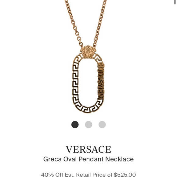 Versace Greca Oval Necklace - Picture 4 of 5